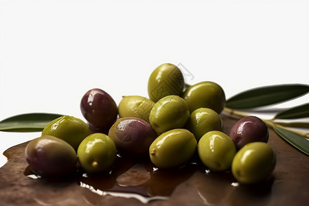 新鲜的橄榄豆高清图片
