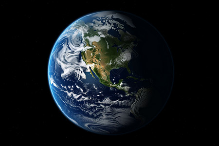 太空看的地球全景图背景图片