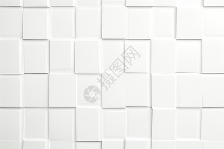 马赛克墙白色方块背景设计图片
