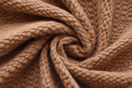 棕色羊毛编织布图片