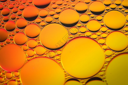 黄色橙色气泡纹理背景图片