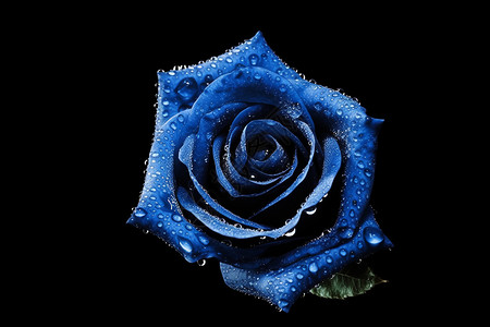 蓝色玫瑰特写背景图片