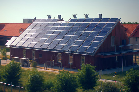 厂房屋顶太阳能新能源设计图片