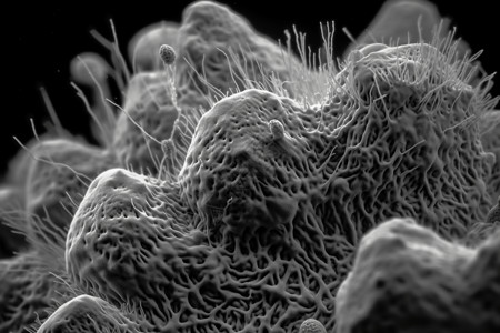 黑白单色素材显微镜下的生物设计图片