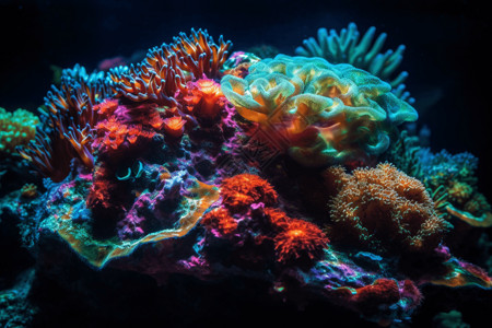 海底生物珊瑚图片