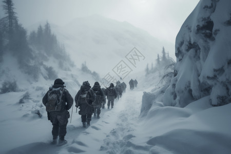 士兵山口前进背景图片