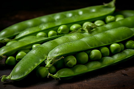 豌豆豆荚绿色豆荚高清图片