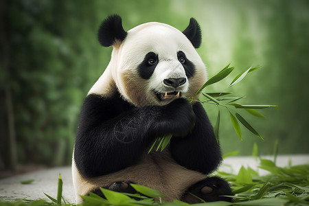 食竹笋大熊猫国宝大熊猫背景