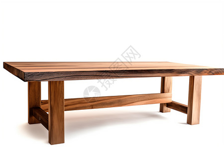 桌子材质长方形的一张木桌插画