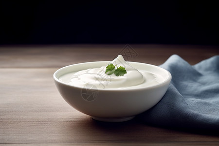 碗中的酸奶图片