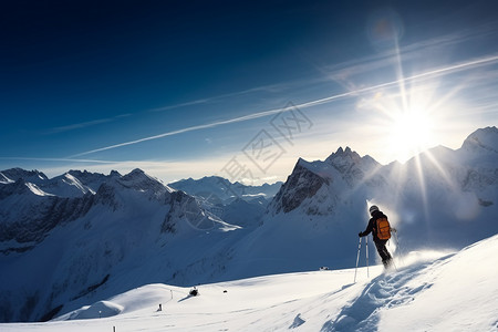 滑雪冬季滑雪图片