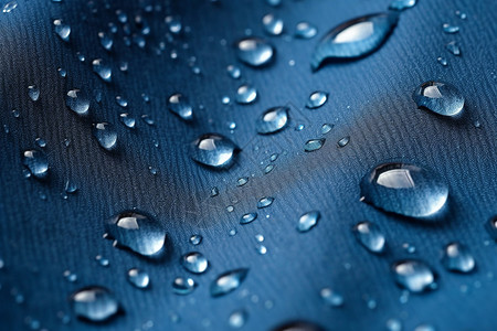 雨水蓝色蓝色的防水布背景