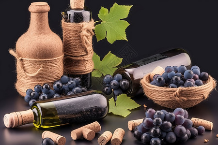 葡萄和酿酒图片