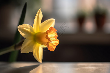 黄色水仙花的特写照片背景