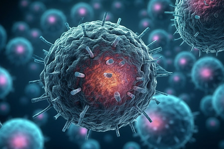 抽象病毒细胞背景图片