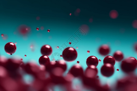 小球抽象血液图片