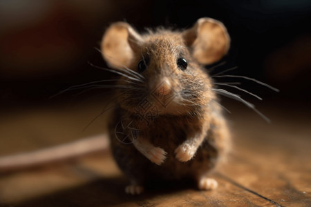 俏皮的小老鼠背景图片