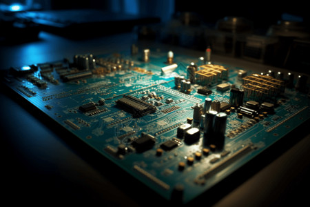 电路板微控制器概念图图片