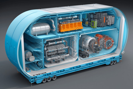 氢存储运输的原理概念图图片