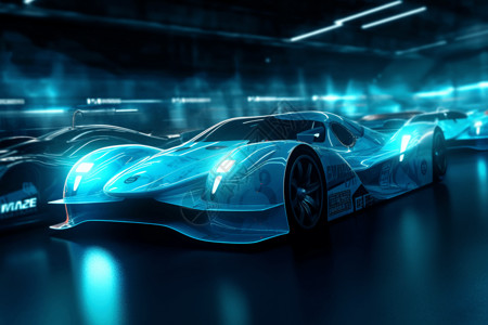 科技感能源车赛车背景图片