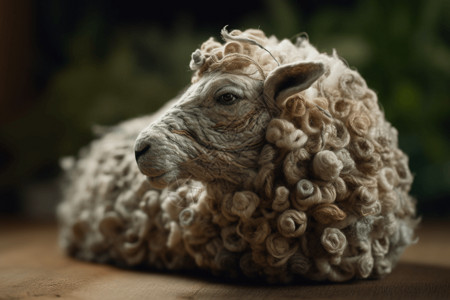 昏昏欲睡的羊背景