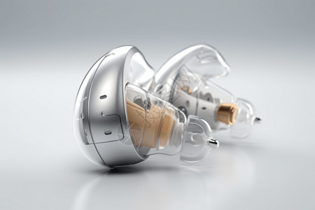 佩戴助听器高品质耳朵助听器设计图片