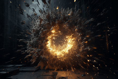 要爆炸了粒子爆炸产生了圆形冲击波设计图片