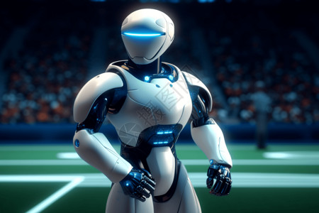 足球机器人机械机器人运动教练概念图设计图片