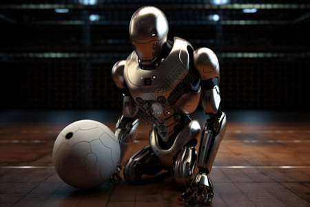 机器人运动教练3D概念图背景图片