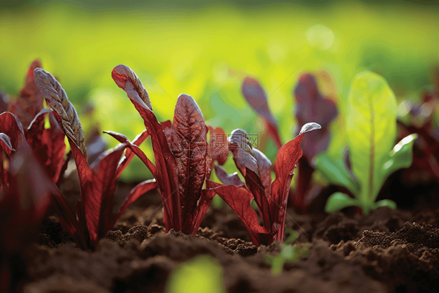 农场种植蔬菜特写图图片