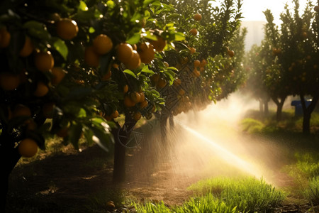施肥器橘子种植园设计图片