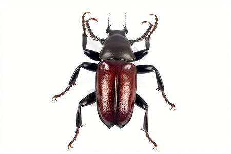 一个鹿角甲虫标本高清图片