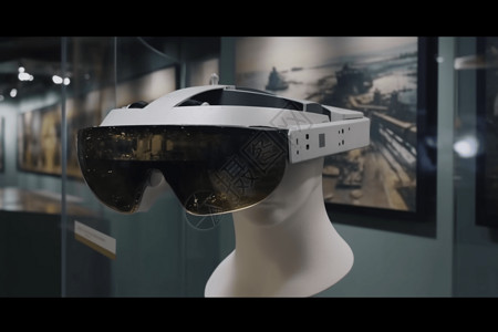 虚拟博物馆AR技术眼镜博物馆之旅拍摄图设计图片