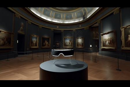 虚拟博物馆AR技术眼镜博物馆之旅图片设计图片