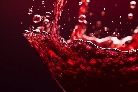 饮品杯子飞溅的红酒设计图片