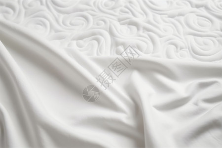 白色的纯棉桌布图片
