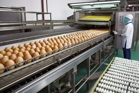 鸡蛋生产线背景