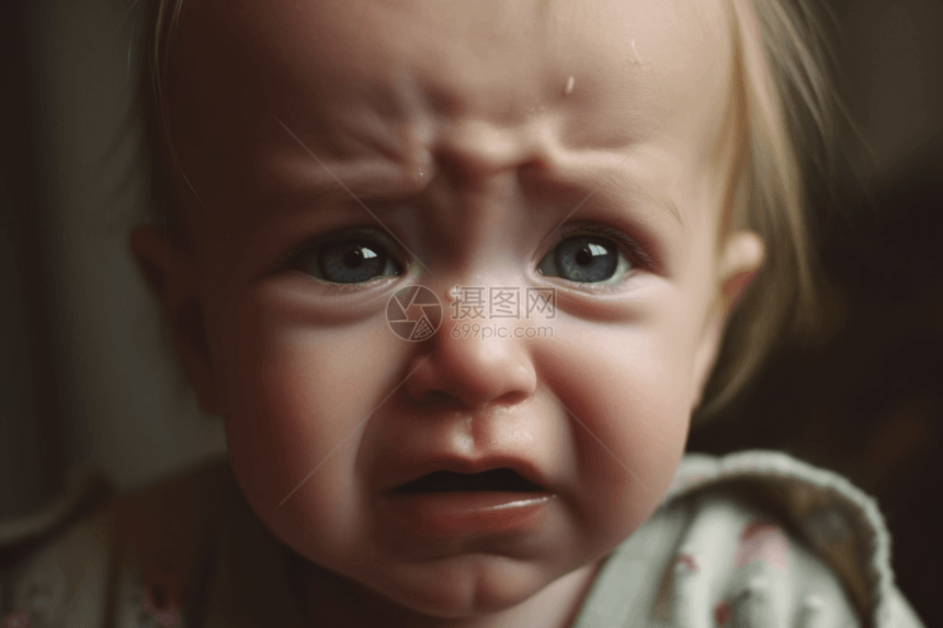 哭泣的宝宝图片