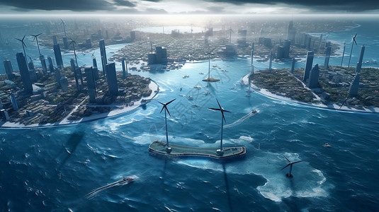 未来海洋能城市图片