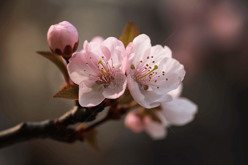 春季盛开的桃花图片