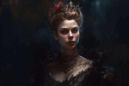 黑暗女王肖像背景图片