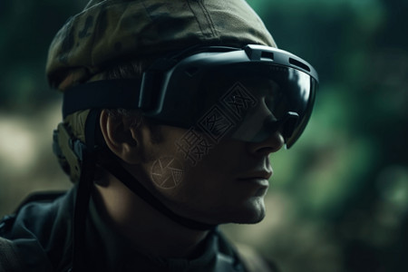 军事迷彩AR军事训练眼镜图片背景
