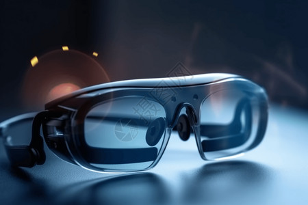 心理学AR技术眼镜3D概念图背景图片