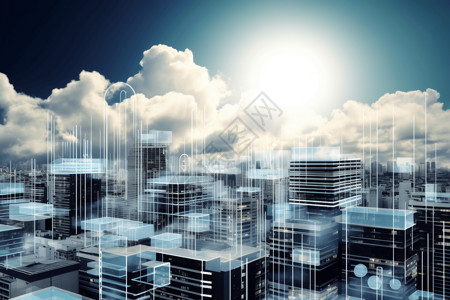 零售电商基于云的电子商务平台3D概念图设计图片