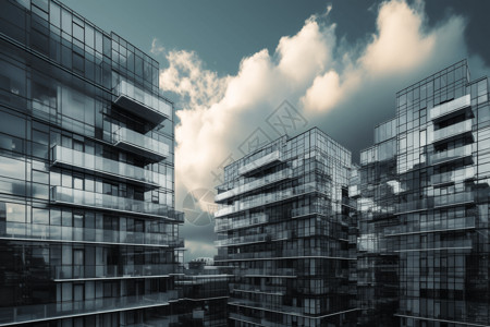 物业建筑基于云的物业管理系统概念图设计图片