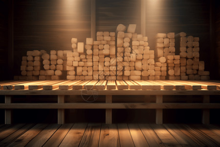 工业木材厂3D概念图设计图片