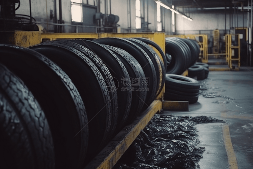 工厂橡胶生产线图片