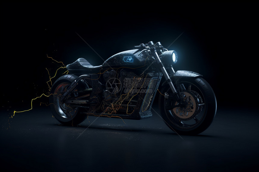 氢燃料能源的摩托车图片