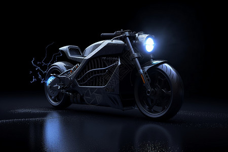 新能源摩托车背景图片