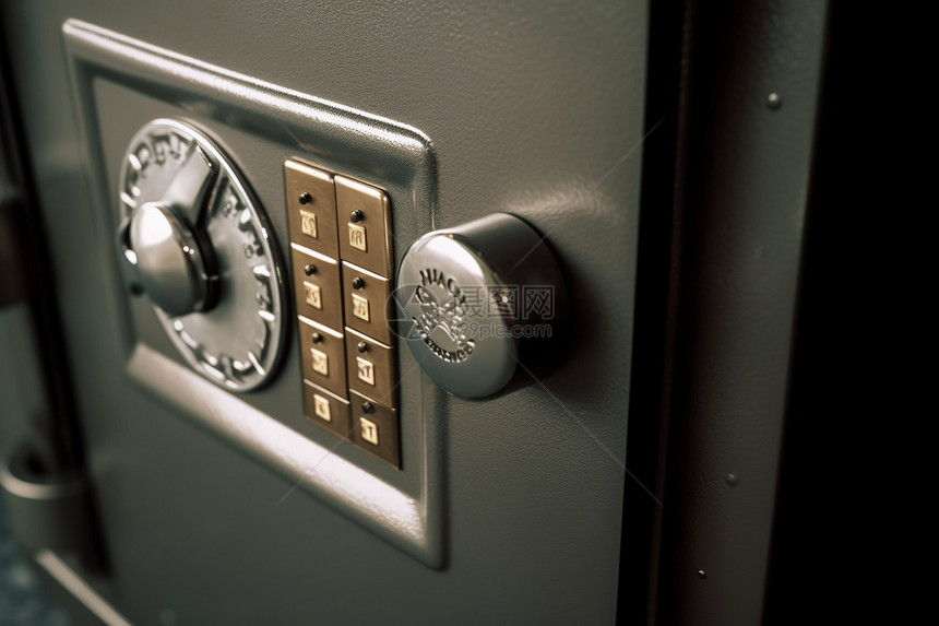安全门上的密码锁图片